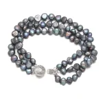 perles d'eau douce bracelet multicolore