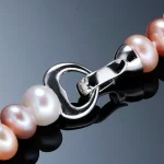 élégant collier perle multicolore