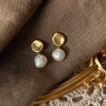 boucles d'oreille élégantes perle