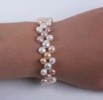 chaîne argent parure perle d'eau douce