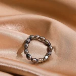 bague perle d'eau douce style moderne
