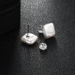 perle d'eau douce baroque carrée