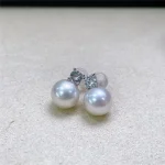 bijou perle d'eau douce argenté
