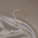 collier pendentif perle d'eau douce