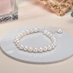 bracelet argent et perles