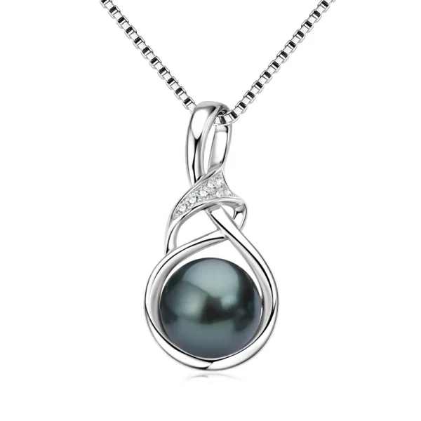 collier pendentif perle de Tahiti torsadé