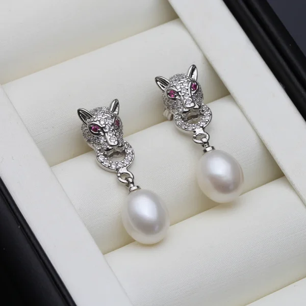 boucles oreille vintage perle eau douce