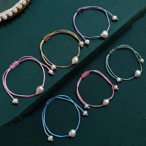 bracelet perle d'eau douce bohème