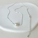 style minimaliste perle d'eau douce