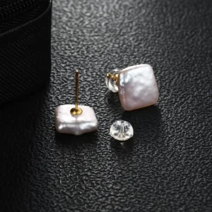 boucles d'oreille perle d'eau douce