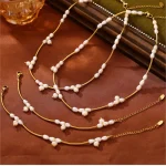 accessoire tendance perle or