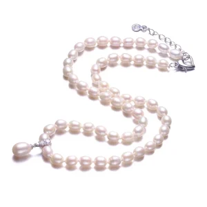 collier ras de cou avec perle eau douce