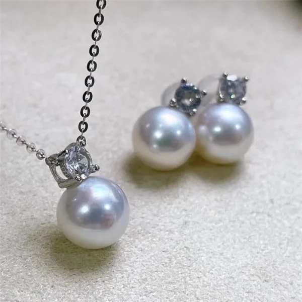 parure classique perle d'eau douce