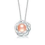 collier en perle et fleur