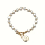 accessoire chic perle blanche et or