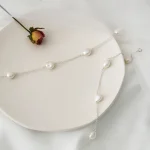 Collier perle d'eau douce blanche 8-9 mm