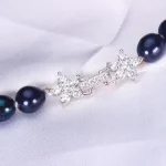 collier élégance perle noire