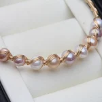 Bracelet doré perle d'eau douce