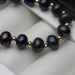 bracelet élégant avec perle noire