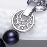 Bijou perle d'eau douce noire
