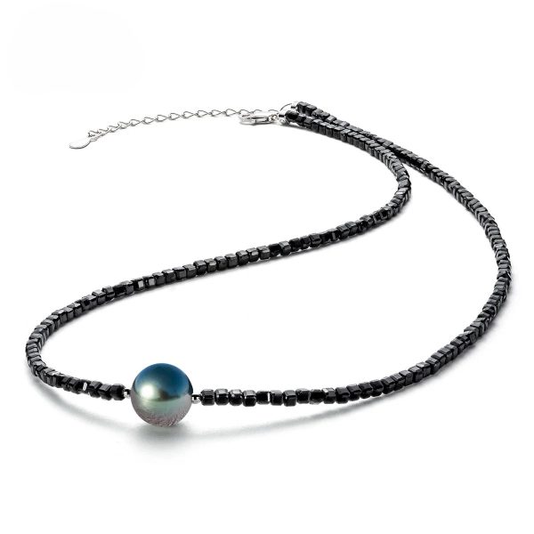 collier avec pendentif en perle de Tahiti
