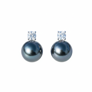 boucles d'oreilles perle noire Tahiti