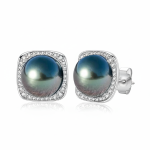 Boucles d'oreilles perles de Tahiti naturelles