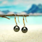 perles noires de Tahiti boucles