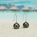 perles de tahiti boucles d'oreilles