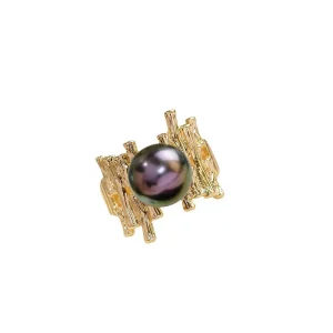 bague ouverte perle de Tahiti