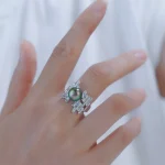 bague de culture avec perle