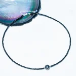 perle de Tahiti et cristal noir
