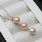 collier argenté perle de culture