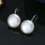 boucle d'oreille perle de culture argent