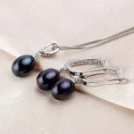 boucles d'oreilles perles naturelles