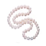 collier perle d'eau douce ronde blanche