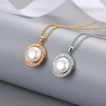 collier nid d'oiseau perle