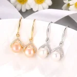 bijou élégant perles 8 à 9 mm