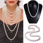 perle ronde blanche collier