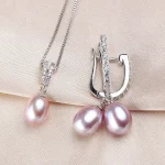 pendentif perles de culture soyeuse