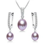 belle parure perles roses blanches