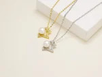 élégant collier demi-pentagramme